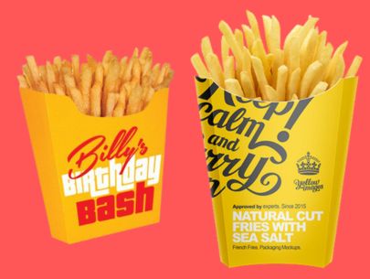 French fry boxes